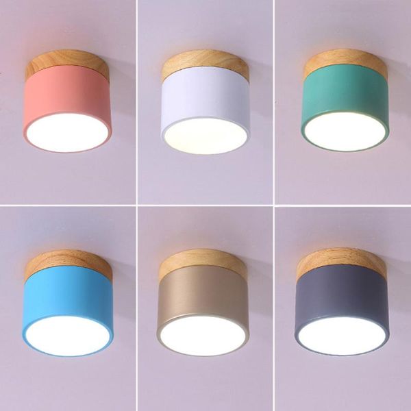 

downlights modern wood led downlight 5w 7w 12w surface mounted ceiling light nordic iron+wood spot for indoor foyer living room