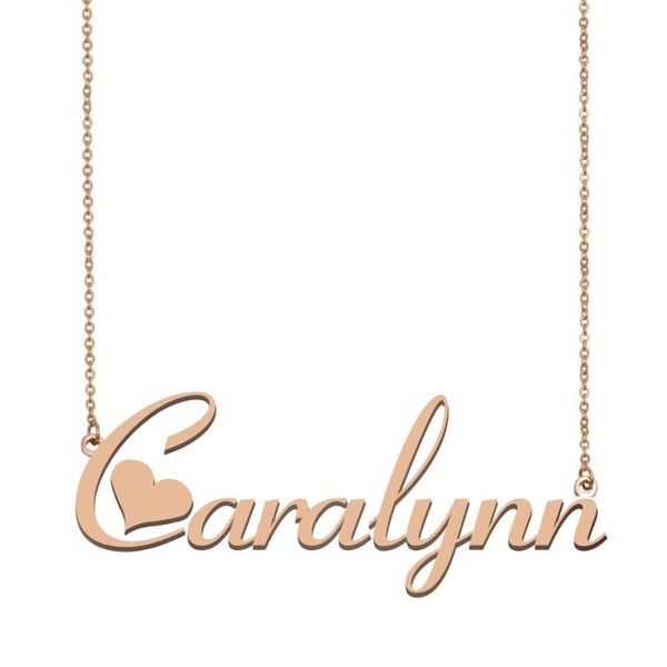 

pendant necklaces caralynn name necklace, custom necklace for women girls friends birthday wedding christmas mother days gift, Silver