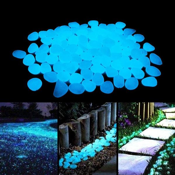 

garden decorations luminous stones glow in the dark pebbles glowing for outdoor walkways home yard decor fish tank pebble rocks