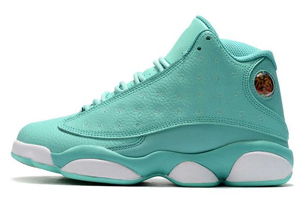 

jumpman 13 13s men basketball shoes flint cap and gown island green court purple aurora green wolf grey melo sneakerswgrz