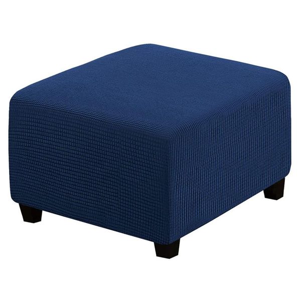 

chair covers breathable home decor non slip accessories jacquard soft stretch square ottoman cover living room elastic bottom waterproof