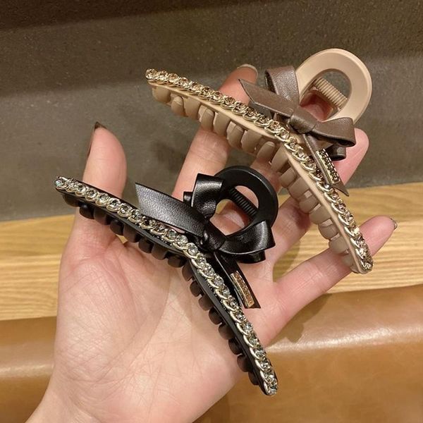 

hair clips & barrettes dongdaemun accessories rhinestone bow elegant temperament, Golden;silver