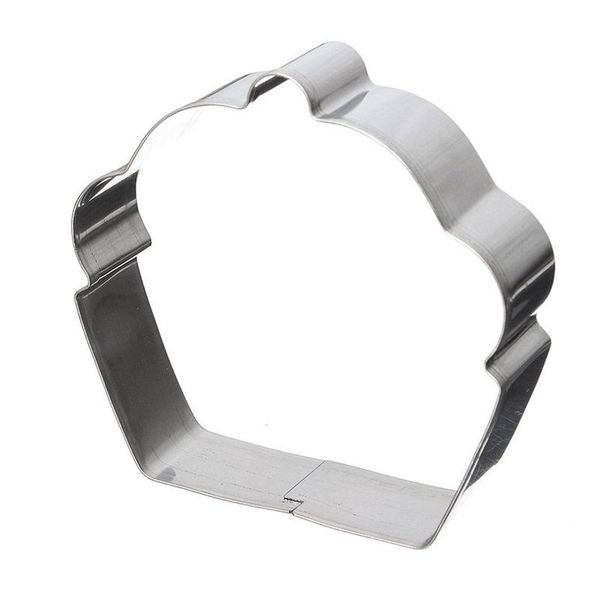 

baking moulds 1 pcs stainless steel cupcake shape biscuit pastry cookie cutter cake decor mold tools benl889