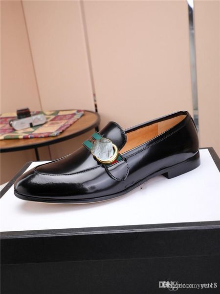 

a1 21ss crocodile pattern leather designer dress shoes men shoes for business casual big size 48 shoes formal for wedding party 22, Black