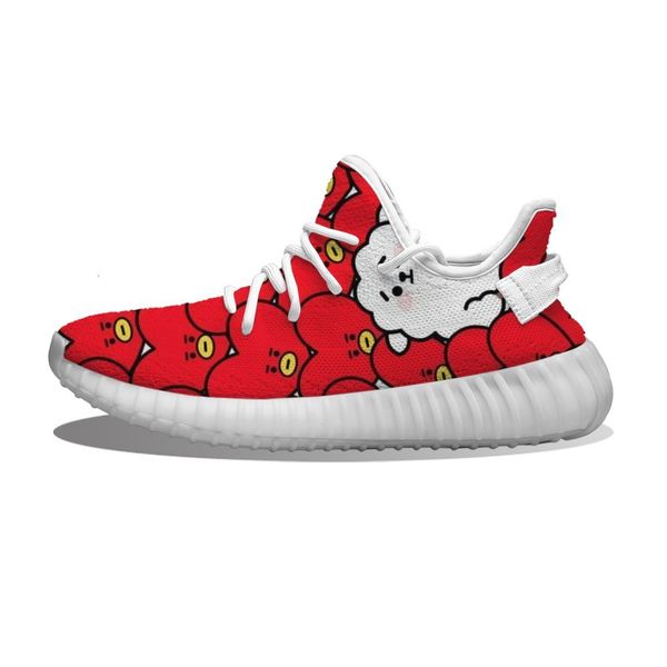

diy custom bt21 tata rj running shoes mesh printed mens womens trainers outdoor sports sneakers