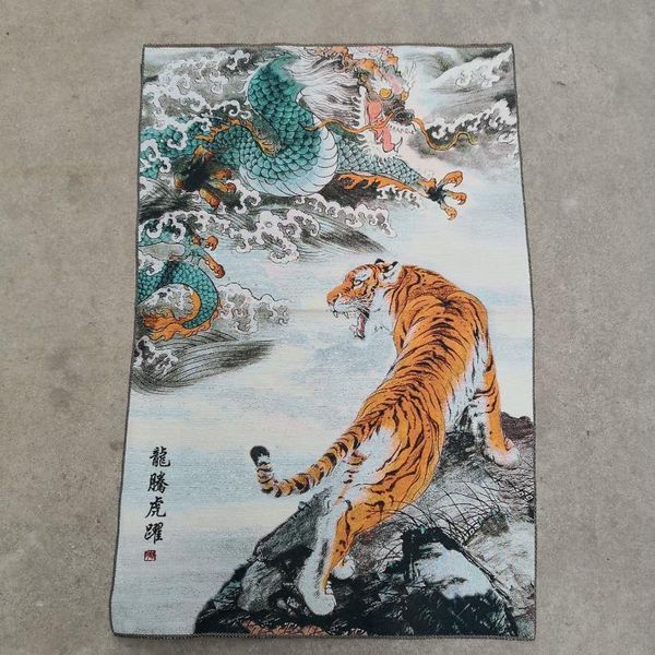 

other arts and crafts thangka brocade embroidery painting su dragon tiger leaping