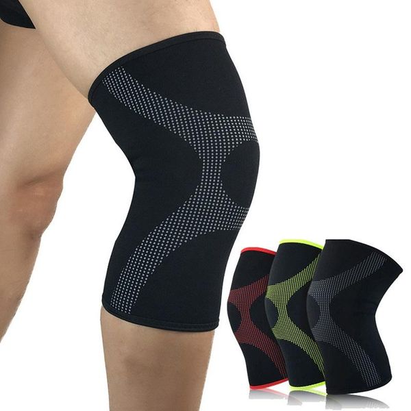 

elbow & knee pads 1 pcs basketball football brace support leg sleeve protector snowboard kneepad for men women, Black;gray