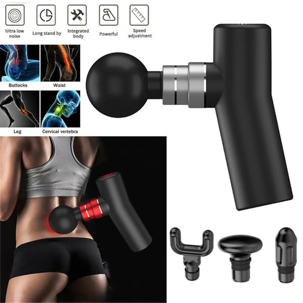 

massage gun mini electric deep tissue percussion muscle massager small fitness equipment relaxation usb rechargeable