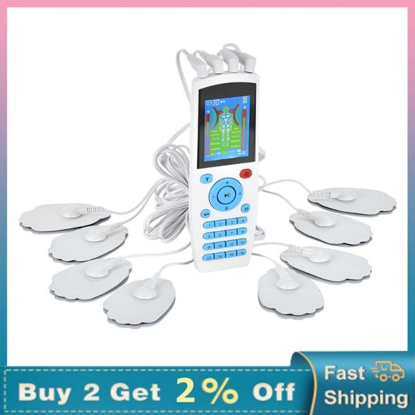 

electric massagers 16 modes electroestimulador 4 outputs ems physiotherapy tens nerve massage muscle stimulator massager accessories