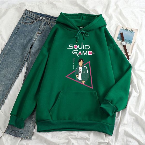 

women's hoodies & sweatshirts 2021 game 218 printed men's/women's hoodie fashion plus velvet long sleeve loose casual couple, Black