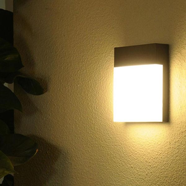 

modern outdoor garden porch wall light surface mounted led lamp waterproof villa aisle corridor balcony sconces lamps