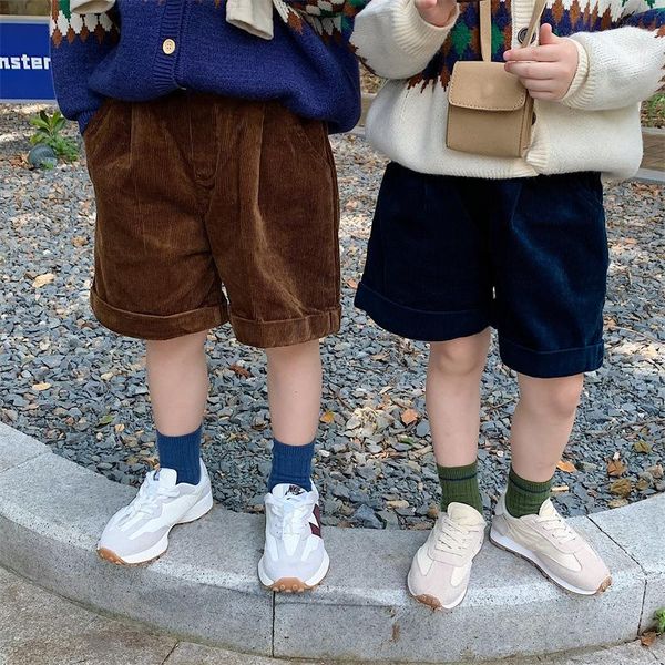 

shorts autumn winter fashion corduroy loose brother and sister 3 colors oversized, Black