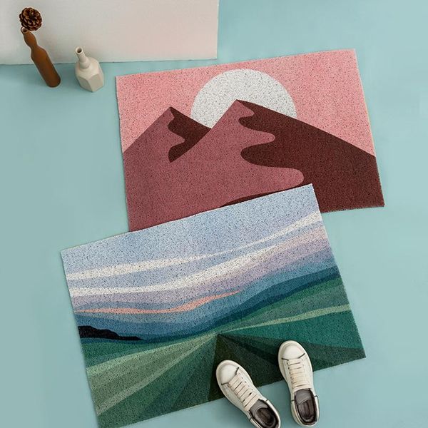 

cuttable entrance door mat carpet living room bedroom bathroom kitchen pvc anti-slip home mats custom carpets