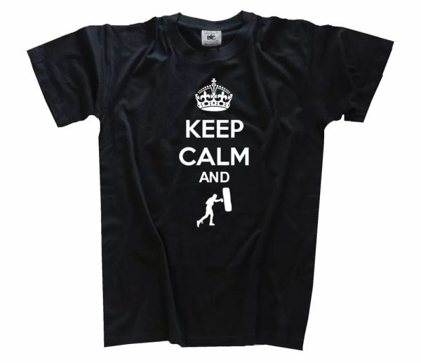

keep calm and boxeo boxer camiseta s-xxxl, White;black