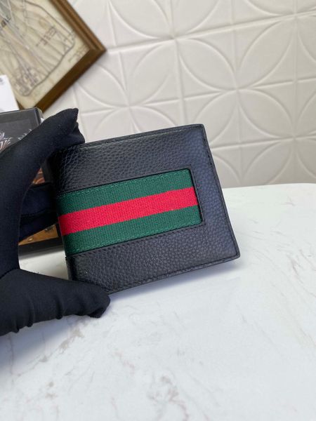 

wholesale fashion wallet single zipper designer men women leather wallets ladies short clutch purse serial number wallet hand bag with orang, Red;black