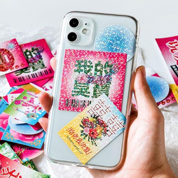 

gift wrap 45 sheet/set girl stationery diary personalized laser stickers series pattern label scrapbook stick