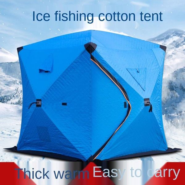 

tents and shelters 2021 jungle field camouflage tent, outdoor winter fishing thick warm square tent