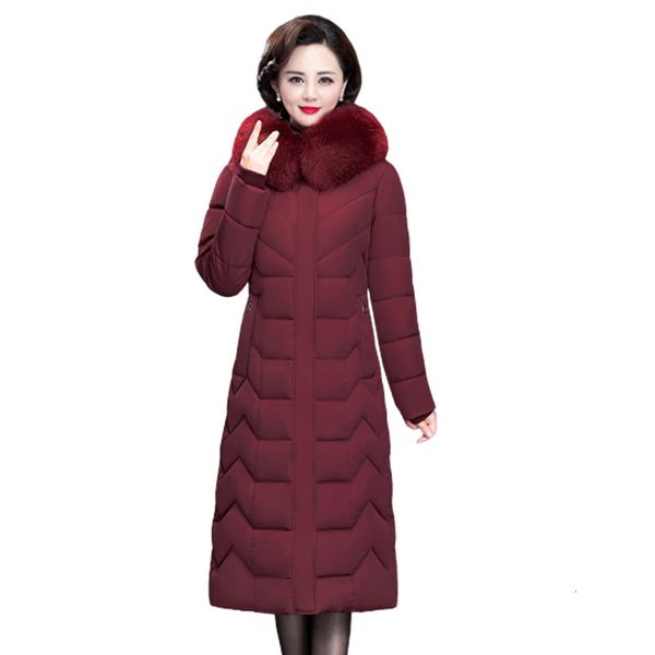 

women's jackets women winter jacket plus size 6xl thicken long coat fashion fur collar with hood outerwear feminine parkas mujer p34 a0, Black;brown