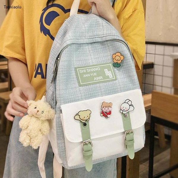 

backpack classic fashion women girls kawaii student bookbag for teenager schoolbag cute female lapmochila travel rucksack
