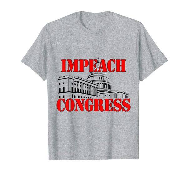

impeach congress t-shirt, White;black
