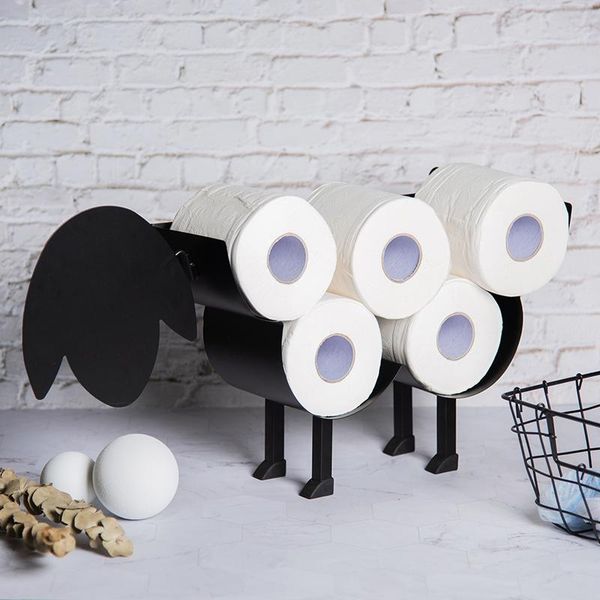 

sheep toilet paper holder bathroom roll towel iron frame decor holders