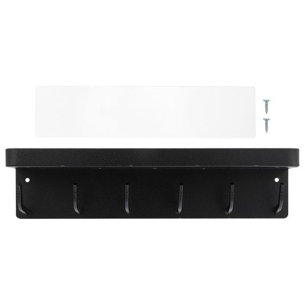 

hooks & rails 1 pc wall hook creative door back storage rack decoration (black)