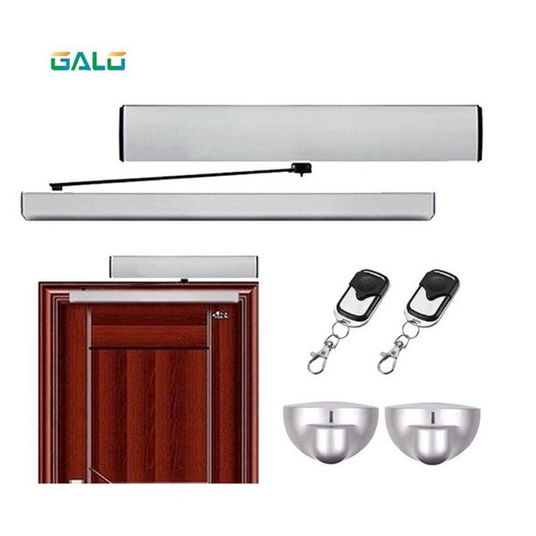 

office supermarket swing door automatic system opener optional dual-arm access control machine fingerprint