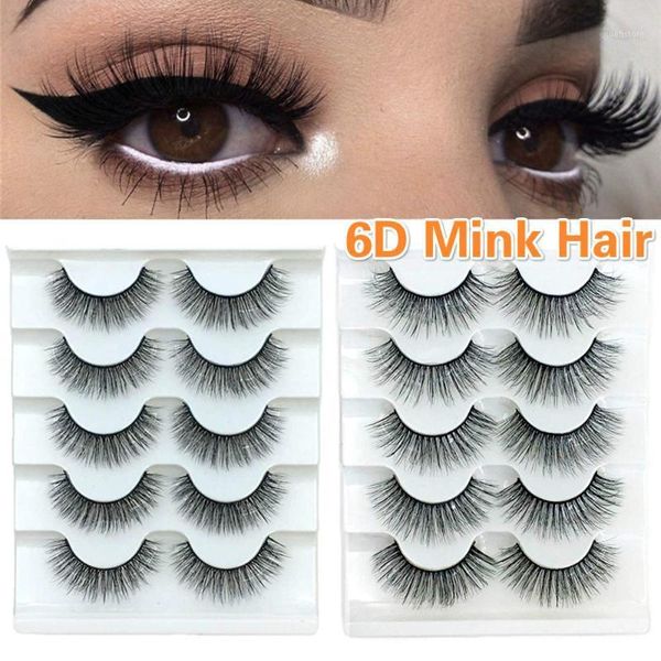

faux mink eyelashes eyelash lashes hair natural handmade thick crisscross long extension false makeup tools1