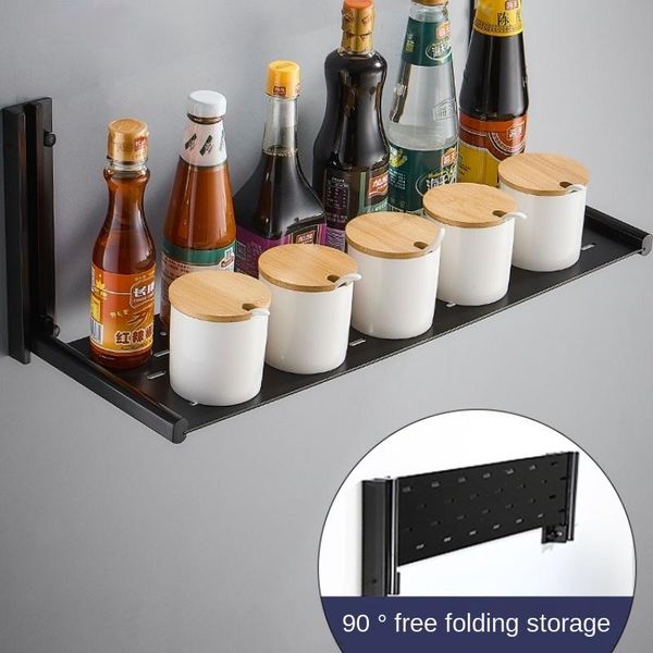 

invisible foldable kitchen wall-mounted wall conditioner with no punching shrinkage storage bottles & jars