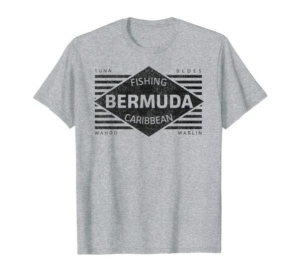 

men's t-shirts bermuda - caribbean fishing: tuna, wahoo, marlin, White;black