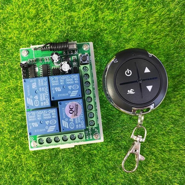 

315/433mhz dc 12v 10a 4 channel rf switch wireless remote control electric car/motorcycle/headlamp horn transmitter controlers