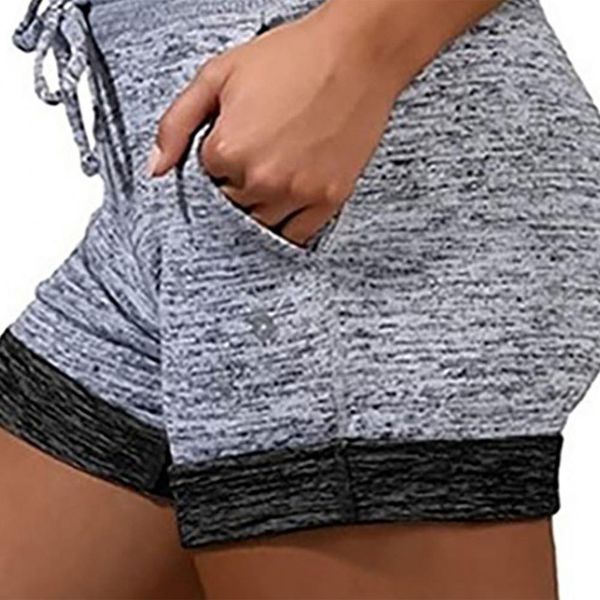 

sports women shorts color block quick drying high waist drawstring short summer plus size sweatpants shorts clothing, White;black