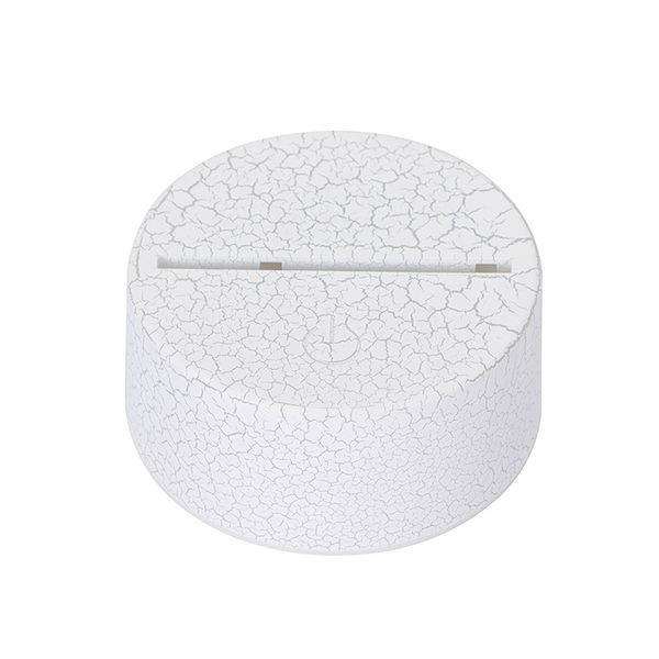 

wholesale white crack night light acrylic holder base 7 colors changeable lamp base