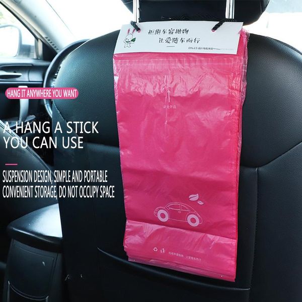 

creative paste type car garbage bag disposable plastic 50 customized organizer