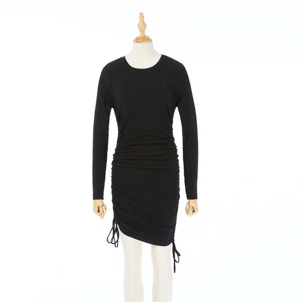 

fashionable cotton tight casual multi-style dress, Black;gray