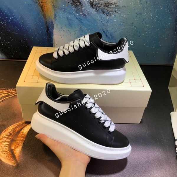 

2022 new men sports shoes skate for women jelly color shoe tail white red line box genuine leather eyelet laces brand flats, Black;red