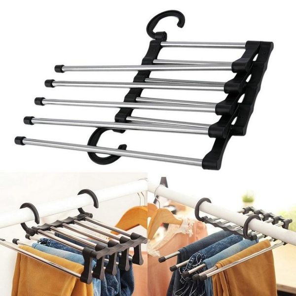 

laundry bags pants hanger scarf durable sturdy abs stainless steel clothes plastic rack retractable multifunctional