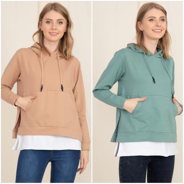 

women's hoodies & sweatshirts autumn winter basic female pullover sweatshirt women for fashion hooded, Black
