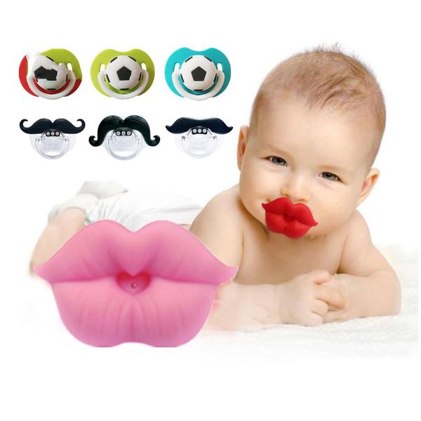 

pacifiers# infant nipple soother joke prank toddler cute silicone baby pacifier teether born clips nipples