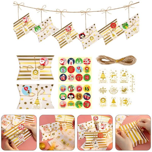 

gift wrap 1 set christmas bronzing box pillow