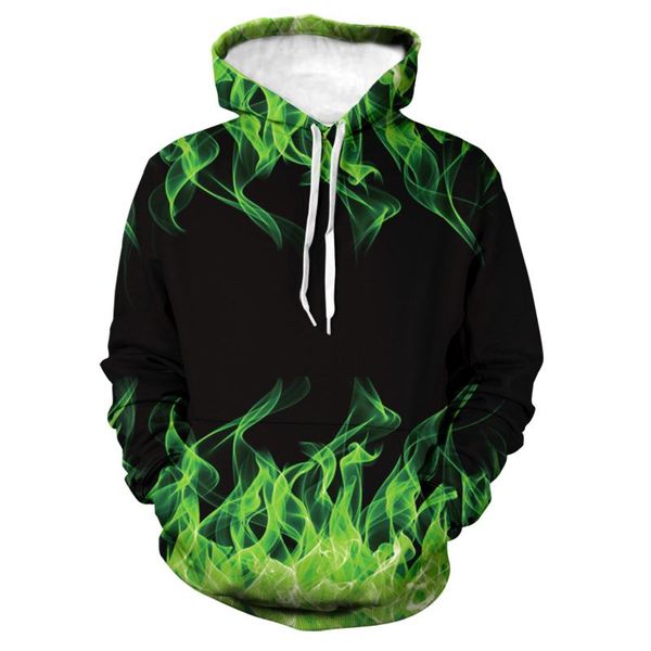 

colorful 3d sweatshirt men and women hooded spring autumn jacket oversized men's hoodies & sweatshirts, Black