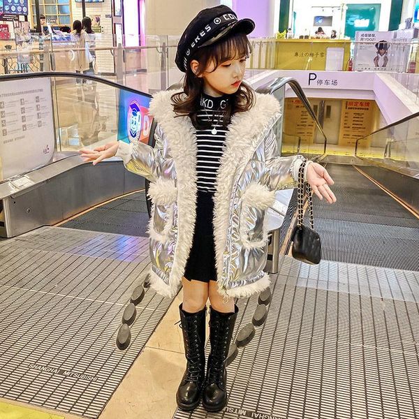 

down coat 2021 winter fleece parkas kids jackets for girls warm thick children's padded baby hooded outerwear fashion overcoat a03, Blue;gray