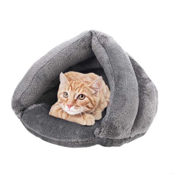 

cat beds & furniture dog soft bed kennel cat's home sleeping warm tent winter pets
