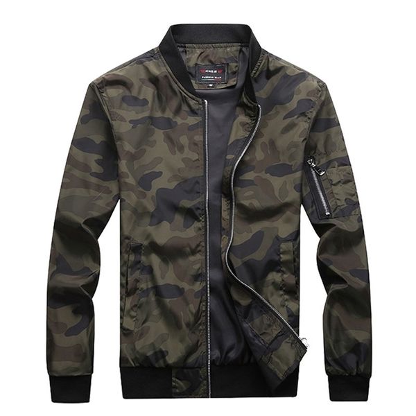 M-7XL Herbst Herren Camouflage Jacken Männliche Mäntel Camo Bomberjacke Herren Markenkleidung Outwear Plus Größe M-7XL 210819