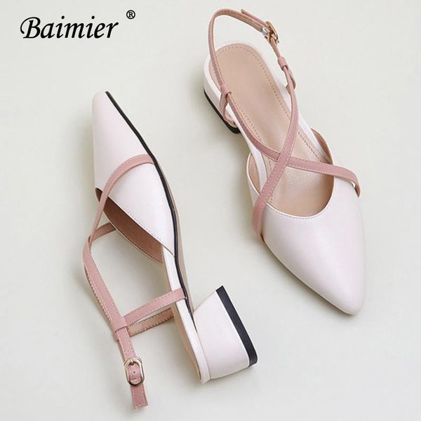 

fashion women high heel shoes cross strap thick heeled pointed toe slingback casual sandals, Black