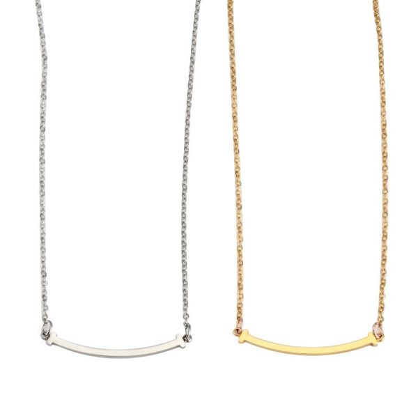 

pendant necklaces european american letters necklace wishbone wish blessing gift stainless steel jewelry, Silver