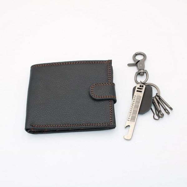 

wallets ly men wallet keychain set multi-card hand holding purse holder alloy keychains k-, Red;black