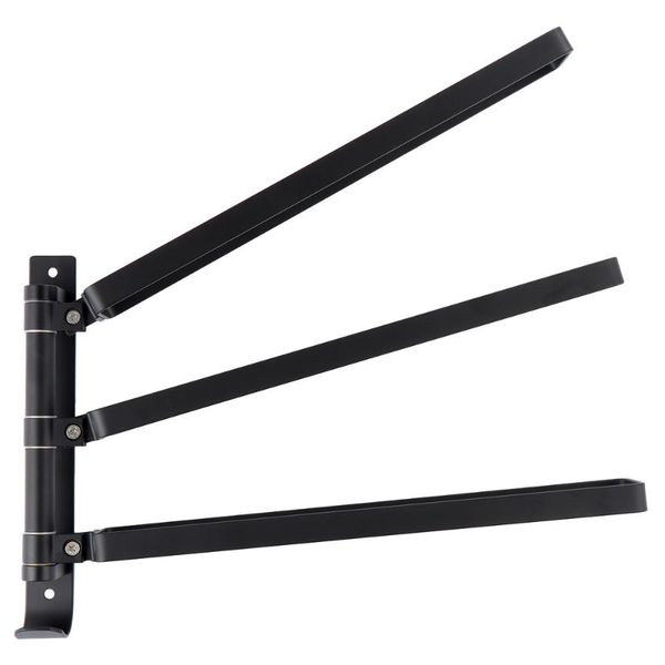 

towel rack rotatable bathroom wall hanging punch-storage racks