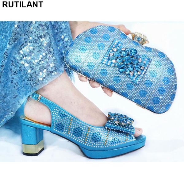 

dress shoes latest italian shoe and bag set for party in women african wedding lady, Black
