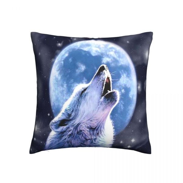 

pillow case decorative wolf under the night throw covers decor cushion for lumbar sofa bed